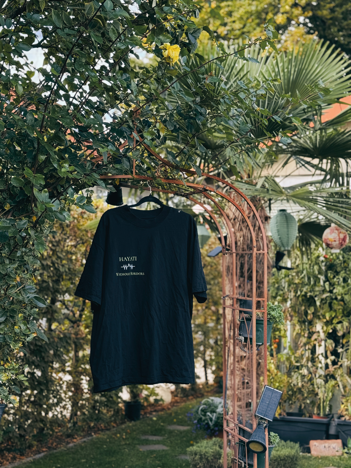 Unisex organic oversized high neck t-shirt | travel more judge less